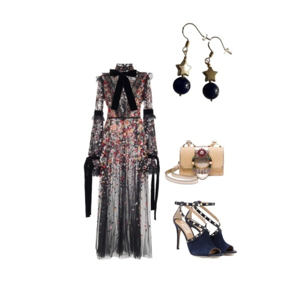 🌹 free w/purchase sterling silver lapis lazuli 9 mm gem stone 18k gold vermeil - Picture 10 of 15